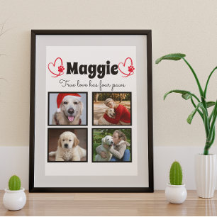 Poster Créez votre propre collage de chien customisé de 4