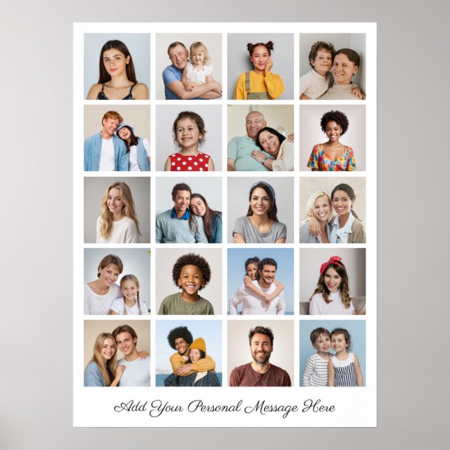 Poster Créez votre propre collection de photos 20 Ajouter (Devant)