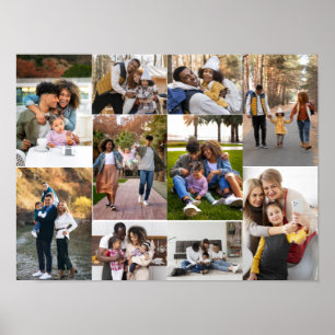 Poster Créez votre propre collection photo de 10 personne