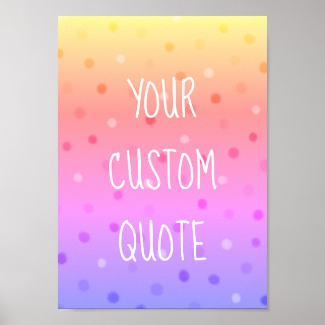 Poster Créez votre propre devis de motivation pour enfant (Devant)