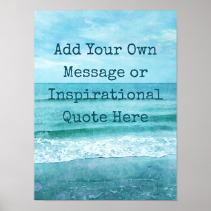 Poster Créez votre propre devis inspirant motivationnel