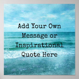 Poster Créez votre propre devis inspirant motivationnel