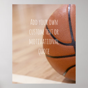 Poster Créez votre propre devis personnalisé - Basketball
