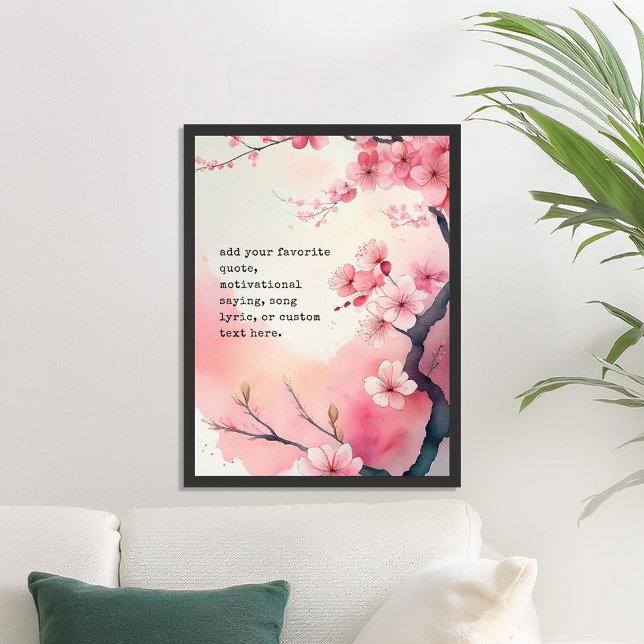 Poster Créez votre propre devis personnalisé de fleurs de (Créateur téléchargé)
