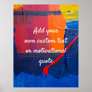 Poster Créez votre propre devis personnalisé - Toile pein