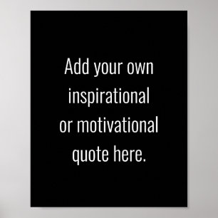 Poster Créez votre propre do-it-yourself de devis Inspira