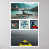 Poster Créez votre propre empreinte photo kayak