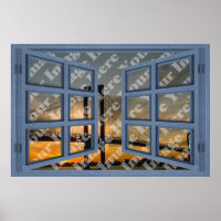 Créez votre propre fenêtre ouverte 6 Volet bleu