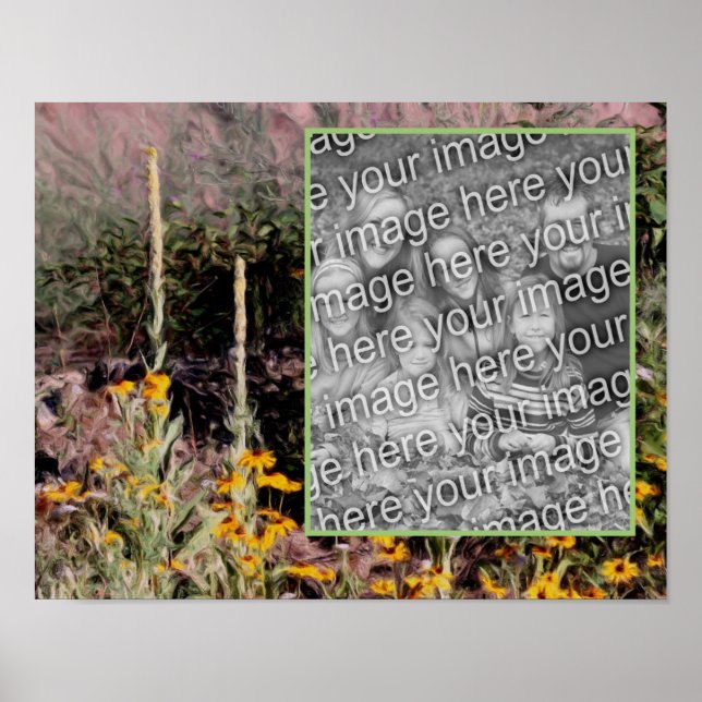 Poster Créez votre propre frontière d'art Fleur sauvage p (Devant)