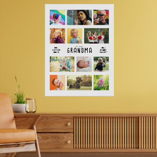 Poster Créez votre propre grand-parents Photo Collage Gra