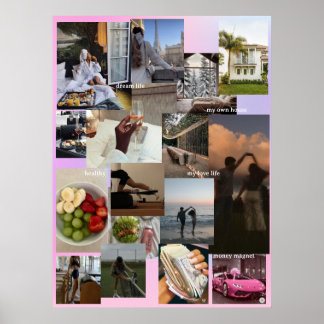 Poster Créez votre propre manifeste Vision Board