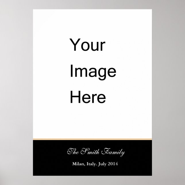 Poster Créez votre propre modèle, personnaliser Zazzle (Devant)