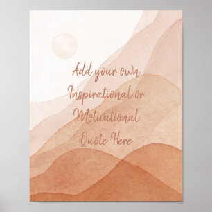 Poster Créez votre propre motivation Inspiration personna