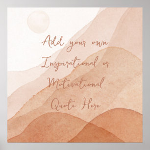 Poster Créez votre propre motivation Inspiration personna