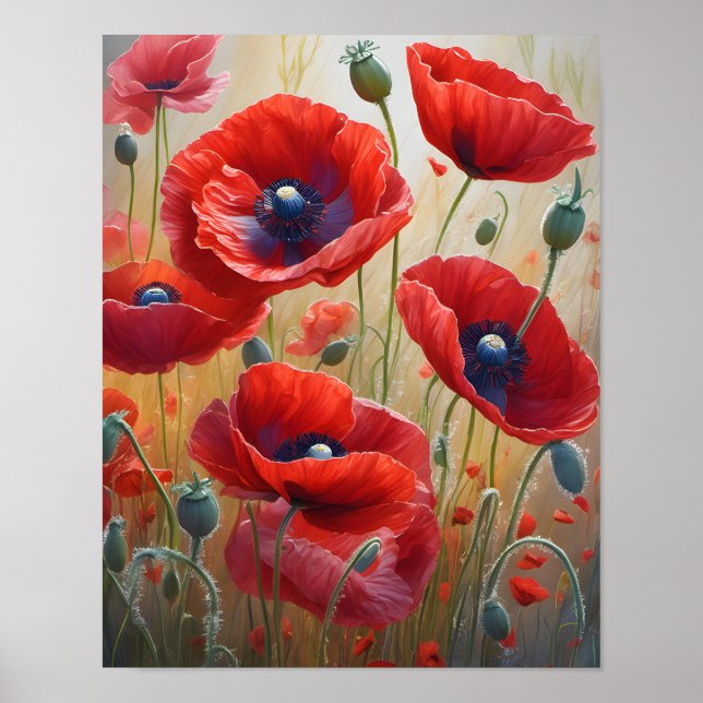 Poster Créez votre propre mur d'art floral en fleurs Impr (Devant)
