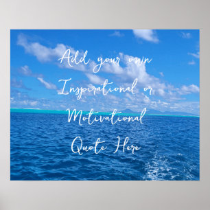 Poster Créez votre propre Océan Inspirant Motivationnel