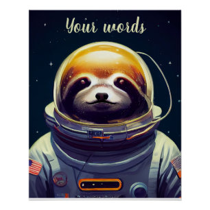 Poster Créez votre propre parcelle dans l'astronaute spat