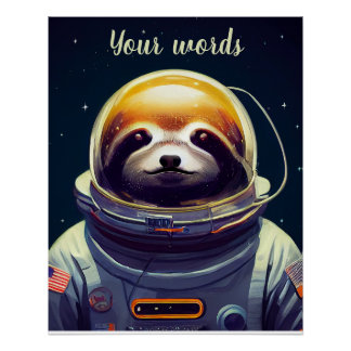 Poster Créez votre propre parcelle dans l'astronaute spat