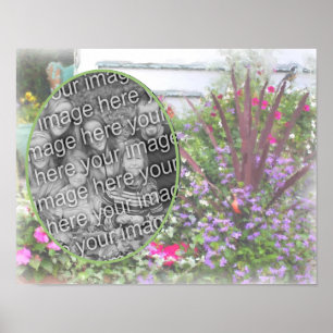 Poster Créez votre propre photo Flower Garden Peinture