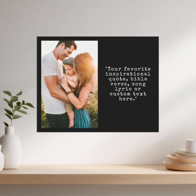 Poster Créez votre propre photo personnalisée et un devis (Créateur téléchargé)