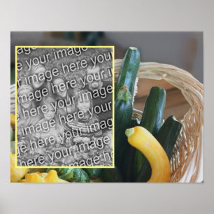 Poster Créez votre propre photo Zucchini Squash Vegetable