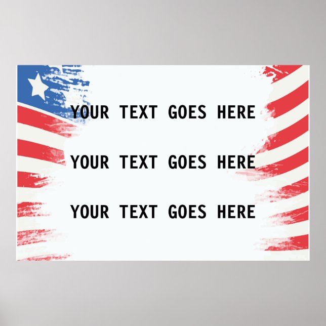 Poster Créez votre propre Pro America personnalisée (Devant)