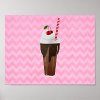 Crème de glace au chocolat rétro Shake