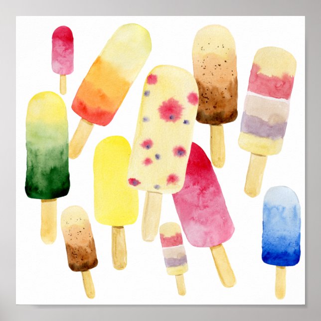Poster Crème glacée (Devant)