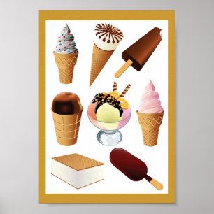 Poster Crème glacée
