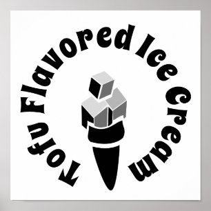 Poster Crème glacée au tofu