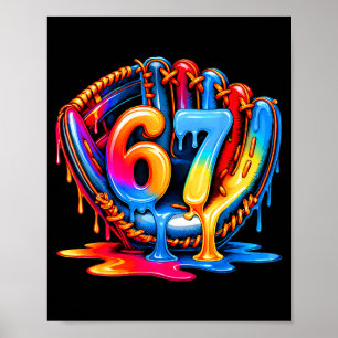 Poster Crème Glacée Baseball Drip 67 Mode de Vie Baseball