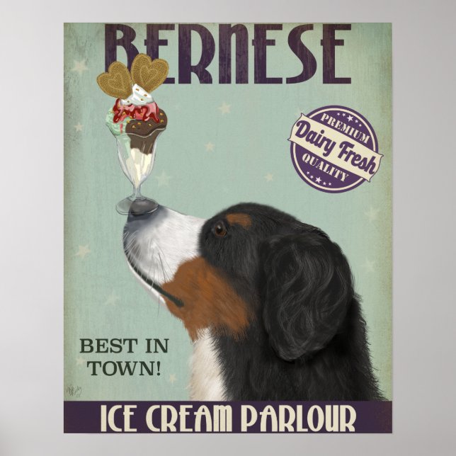 Poster Crème glacée bernoise (Devant)