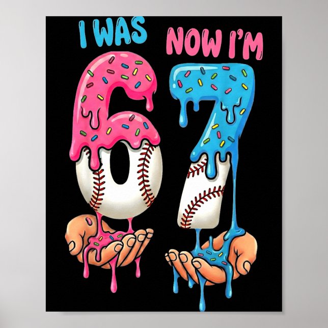 Poster Crème glacée de baseball j'avais 6 ans maintenant  (Devant)