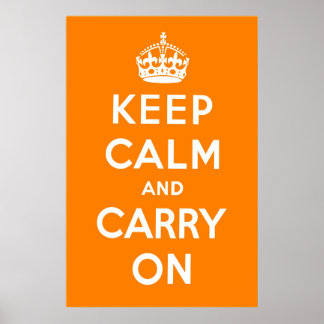 Poster Crème orange