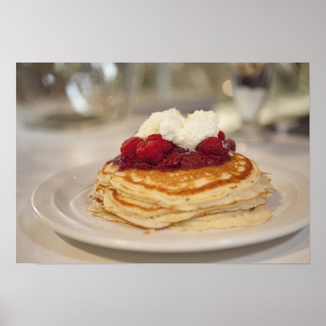 Poster crêpes de framboise (Devant)