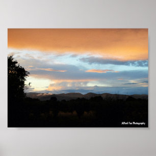 Poster Crépuscule de barbe à papa