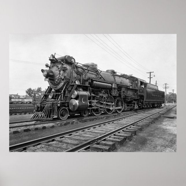 Poster CRÉSCENT LOCOMOTIF À LA VAPEUR LIMITÉ c. 1927 (Devant)