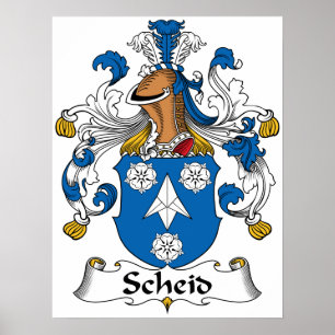 Poster Crest de famille Scheid
