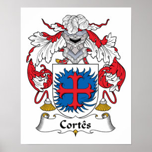 Poster Crest de la famille Cortes