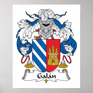 Poster Crest de la famille de Galan