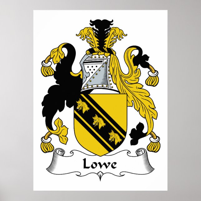 Poster Crest de la famille Lowe (Devant)