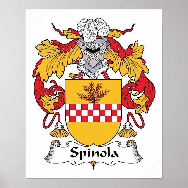 Poster Crest de la famille Spinola (Devant)