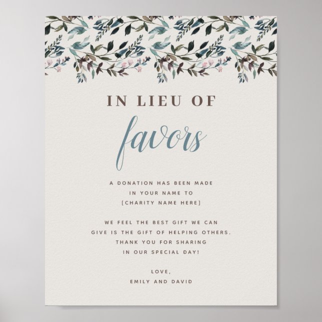 Poster Crest jardin | Eggshell | Organisme de bienfaisanc (Devant)