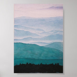 Poster crêtes appalachiennes