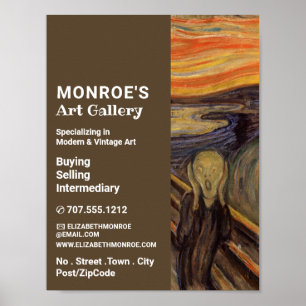 Poster Cri D'Edvard Munch, Concessionnaire D'Art, Galerie