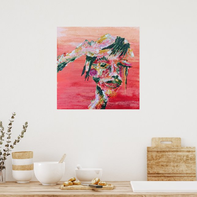 Poster cri oculaire de brûlure (Cuisine)