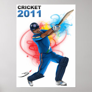 Poster Cricket 2011 - Appui Inde