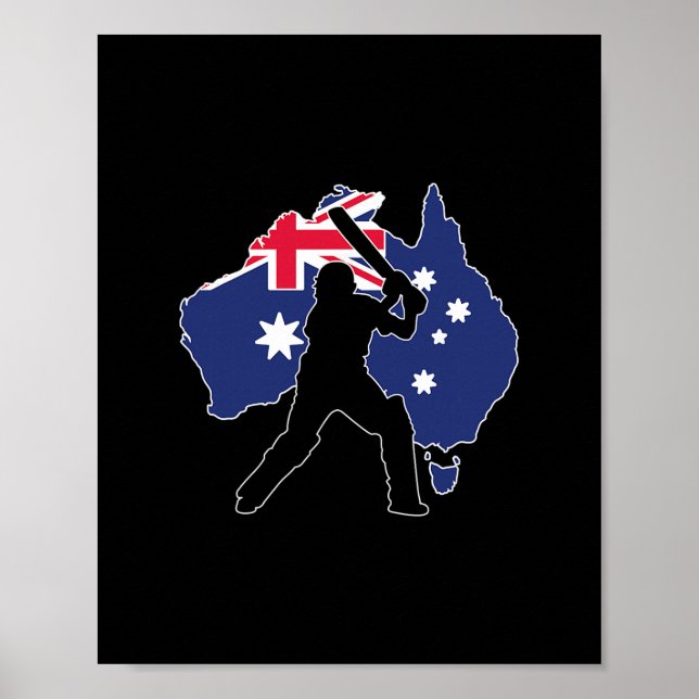 Poster Cricket australien  (Devant)