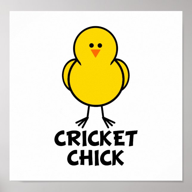 Poster Cricket Chick (Devant)