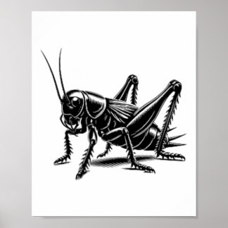 Poster Cricket Dad Mom Lover - Monochromatic Cricket 1 